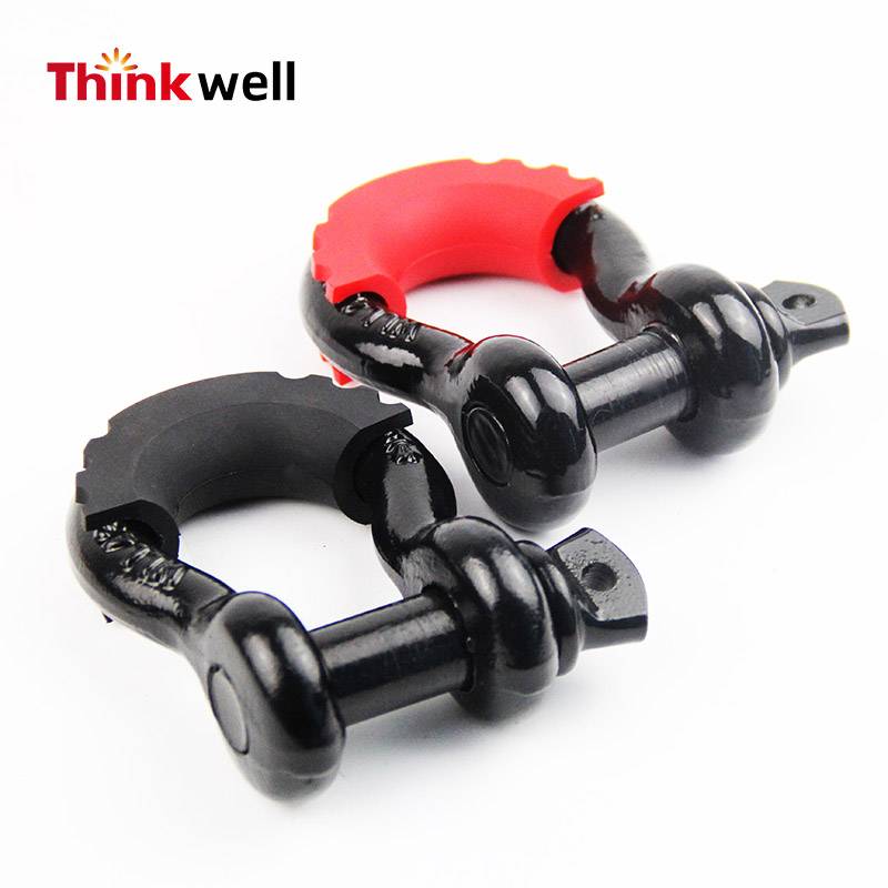 4x4 Off Road สีดำทาสี Forged D Ring Shackle 